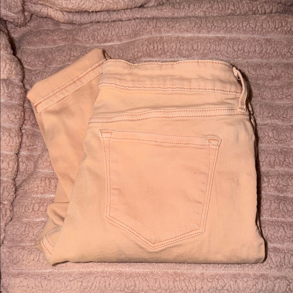 Old Navy Denim - Old Navy Women's Light Peach Rockstar Skinny Jeans